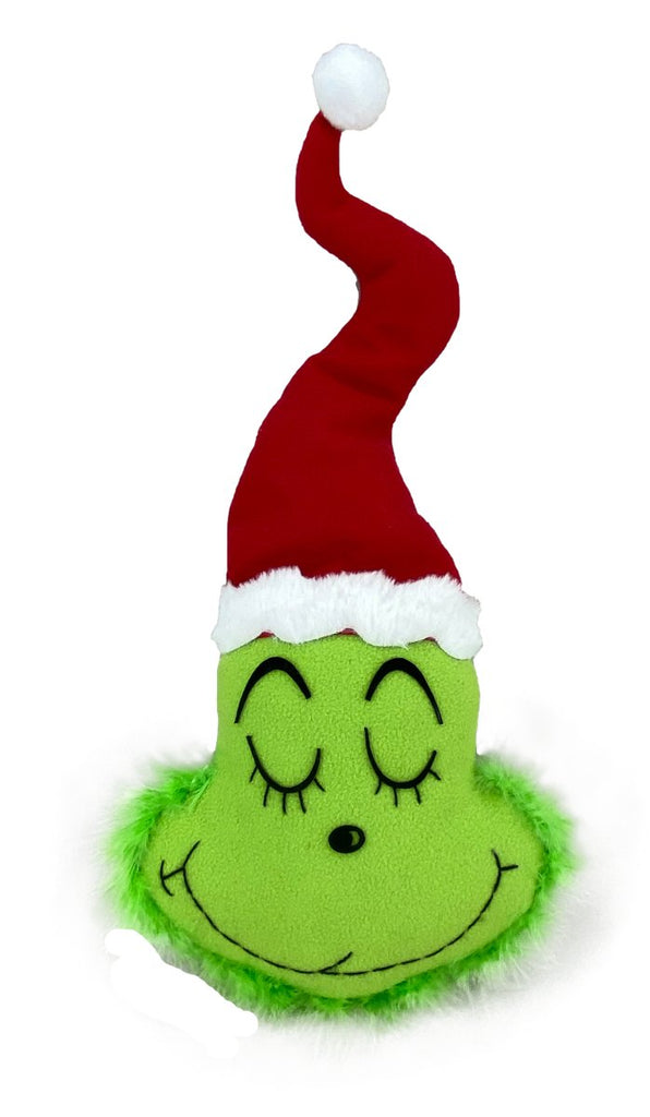 21" Plush Green Christmas Monster Head - 85543RWG - The Wreath Shop
