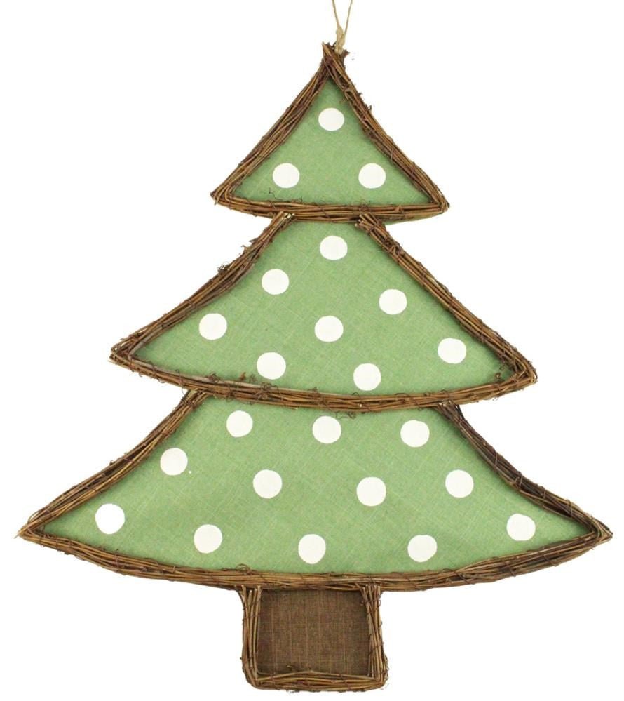 22" Grapevine Polka Dot Christmas Tree Form - KG3043 - The Wreath Shop