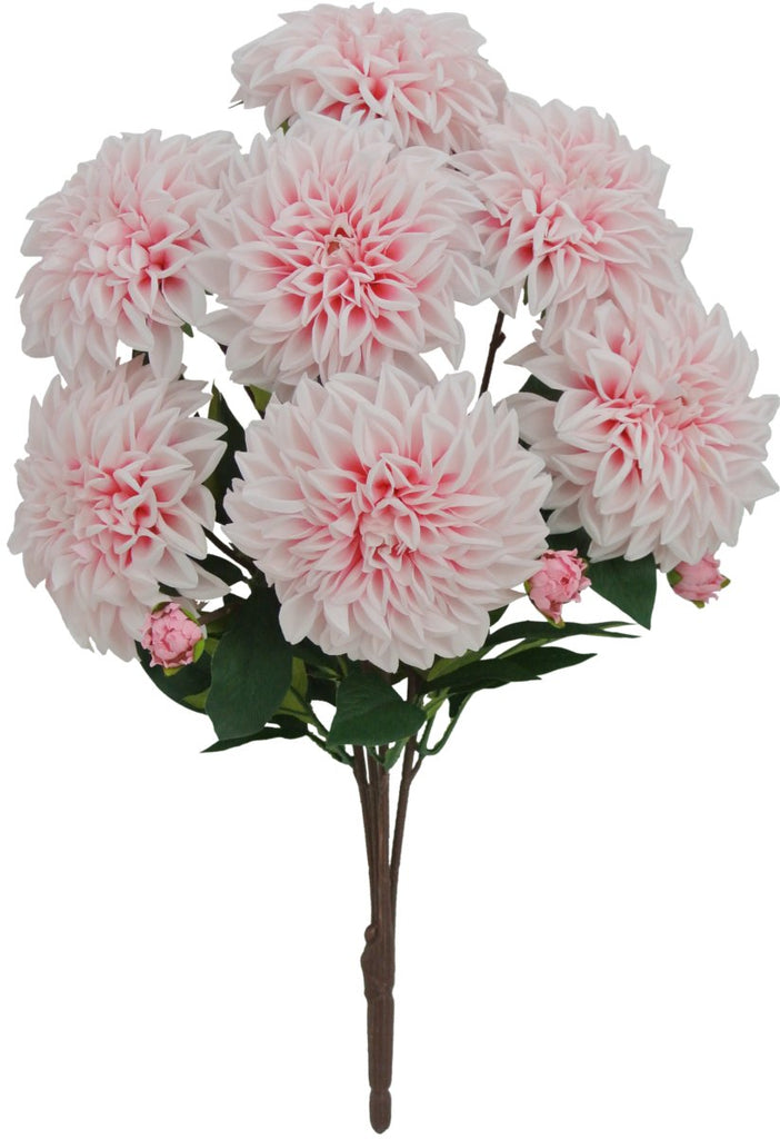 22" Light Pink Dahlia Bush (10) - 82419-PK - The Wreath Shop