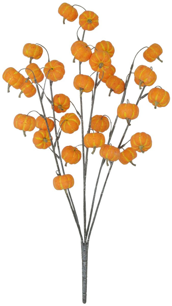 22" Mini Pumpkin Spray: Orange - 81390-OR - The Wreath Shop
