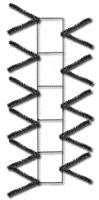 22" Wire Work Pencil Rail Form: Metallic Black - XX759902 - The Wreath Shop
