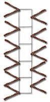 22" Wire Work Pencil Rail Form: Metallic Chocolate - XX759940 - The Wreath Shop