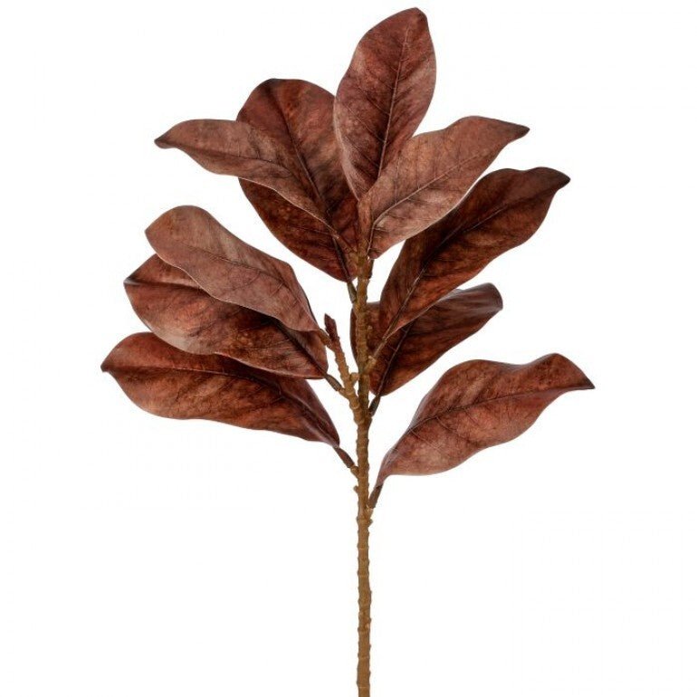 23" Magnolia Leaf Spray: Nutmeg - MTH12957 - NUTM - The Wreath Shop