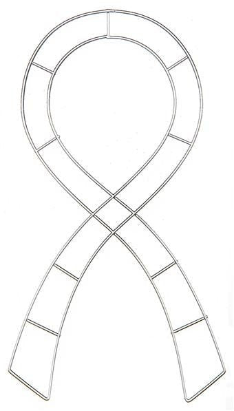 23.5" Flat Support Ribbon Wire Form - MD009827 - The Wreath Shop