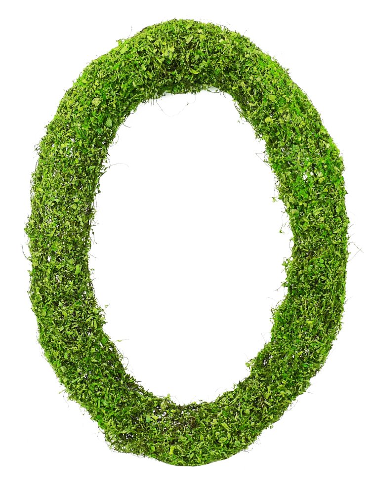 24" Moss Oval Wreath - 62647GN - The Wreath Shop