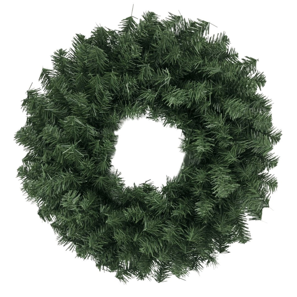 24" PVC Wreath: Green - 82295-GR - The Wreath Shop