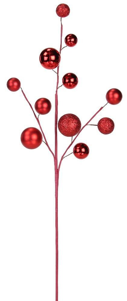 24" Red Ball Spray - XS106124 - The Wreath Shop