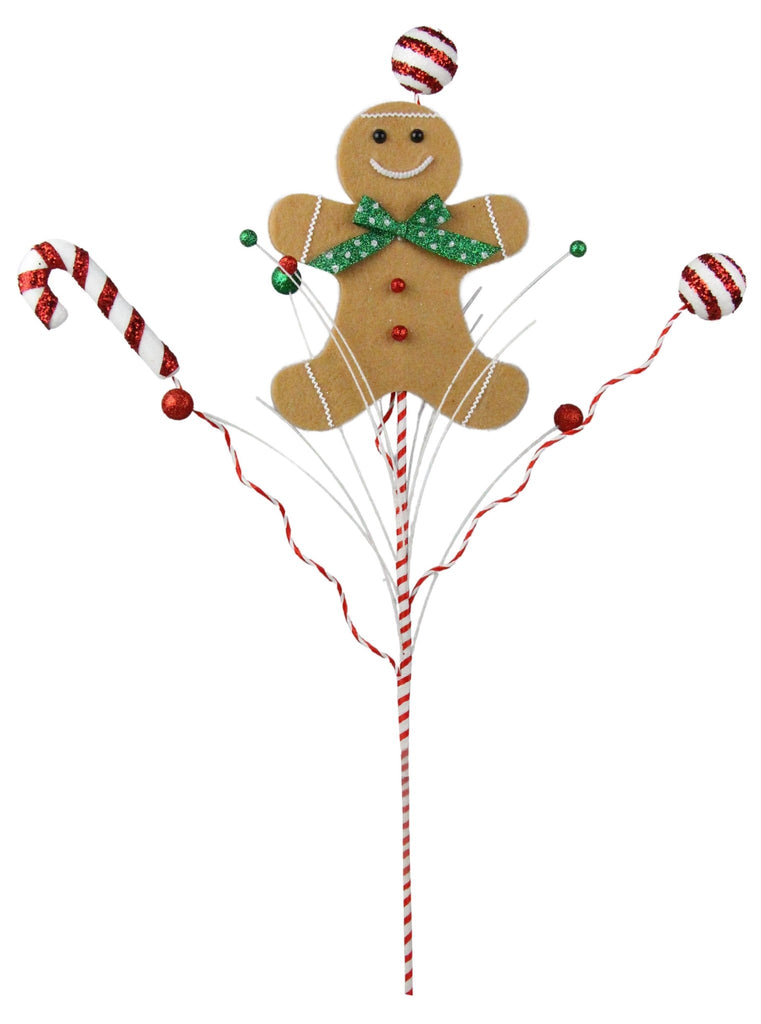 25" Gingerbread Man Candy Spray - XP3825 - The Wreath Shop