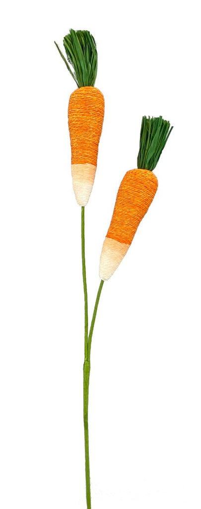 28" Orange Twine Carrot Spray - 63061ORWT - The Wreath Shop