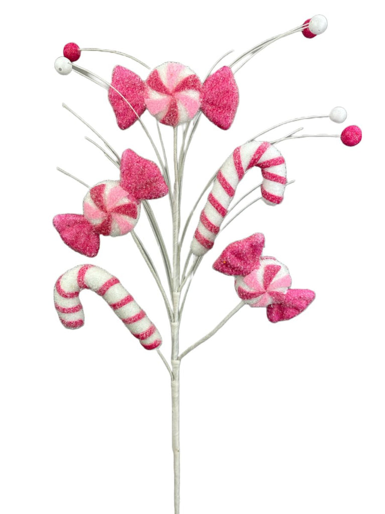 29" Pink Candy Spray - 85669PKBT - The Wreath Shop