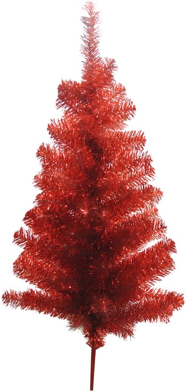 3' Tinsel Tree: Red - 55111-RED - The Wreath Shop