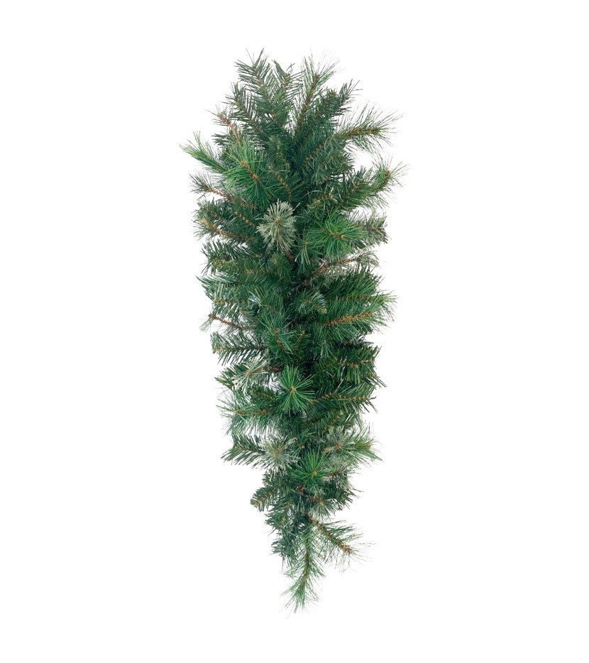 30" Cashmere Hardneedle Pine Teardrop - 80490 - The Wreath Shop