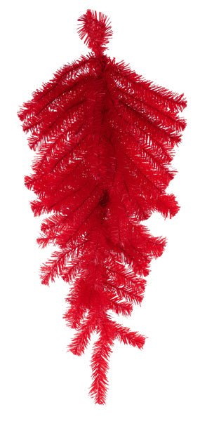 30" PVC Teardrop Form: Red - XX930624 - The Wreath Shop