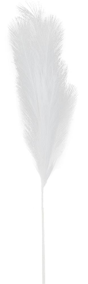 38" Fabric Pampas Grass Plume: White - FG601427 - The Wreath Shop