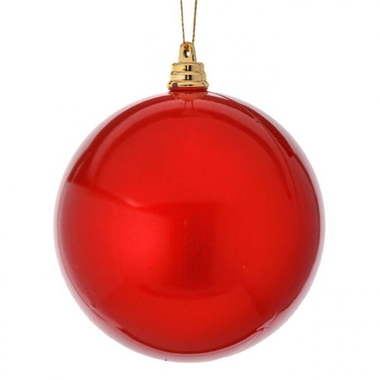 4" Candy Apple Ball Ornament: Red - MTX64868 RED - The Wreath Shop