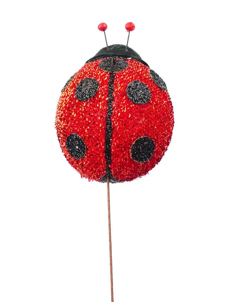4" Ladybug on Pick - 62779RD - The Wreath Shop
