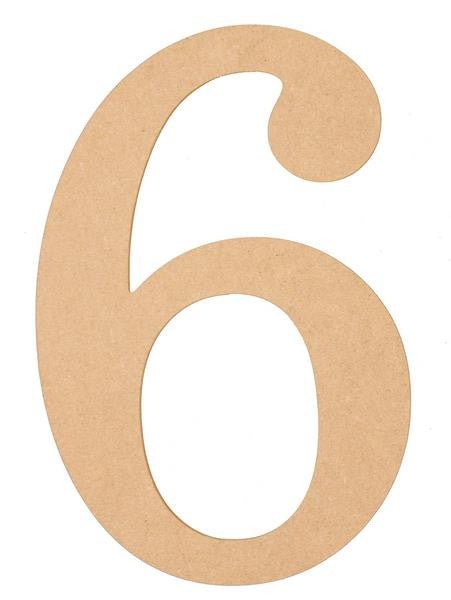 5" Wooden Number: 6/9 - AB2119 - The Wreath Shop