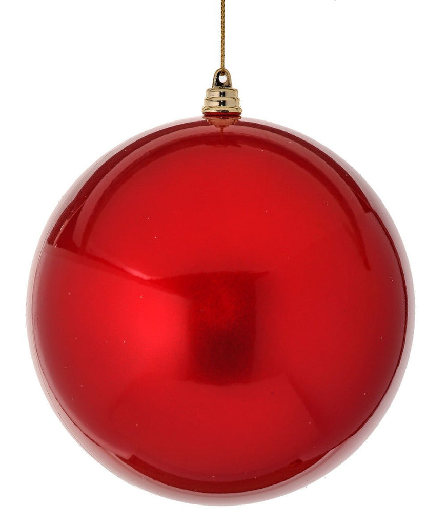 6" Candy Apple Ball Ornament: Red - MTX64869 RED - The Wreath Shop
