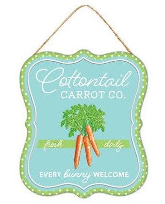 7" Cottontail Carrot Co Sign - MD1042-cottontail - The Wreath Shop