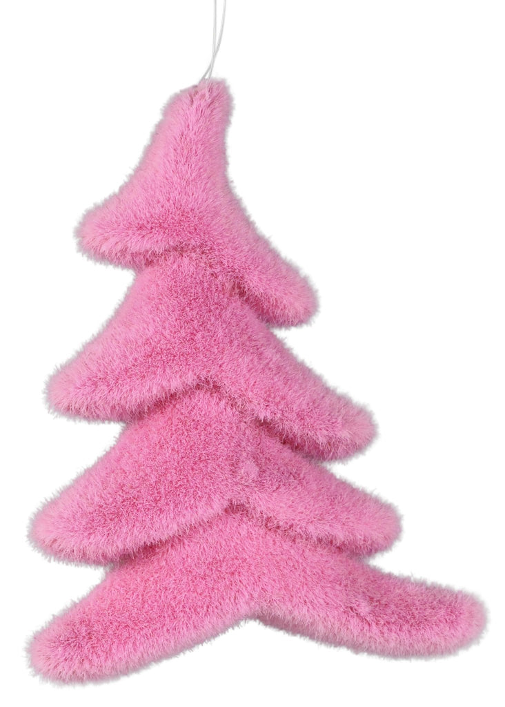 7" Flocked Whimsical Tree: Pink - XJ449122 - The Wreath Shop