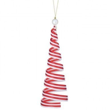 7" Stripe Peppermint Candy Tree Ornament - MTX69661 RDWH - The Wreath Shop