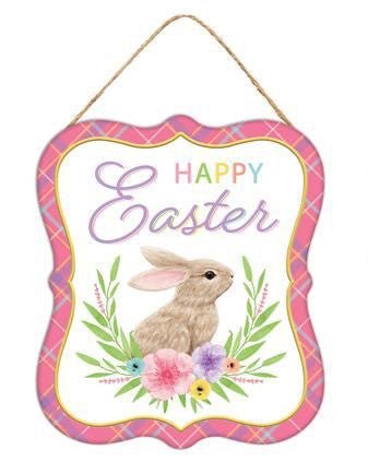 7" Tin Happy Easter Sign - MD1042-happy - The Wreath Shop