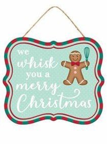 7" Whisk You a Merry Christmas Sign - MD0985 - Whisk - The Wreath Shop