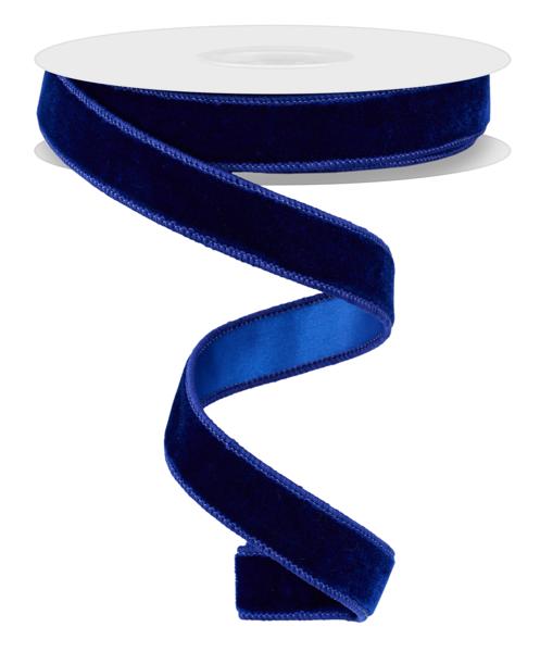 7/8" Deluxe Velvet Ribbon: Royal Blue - 10yds - RGE765825 - The Wreath Shop