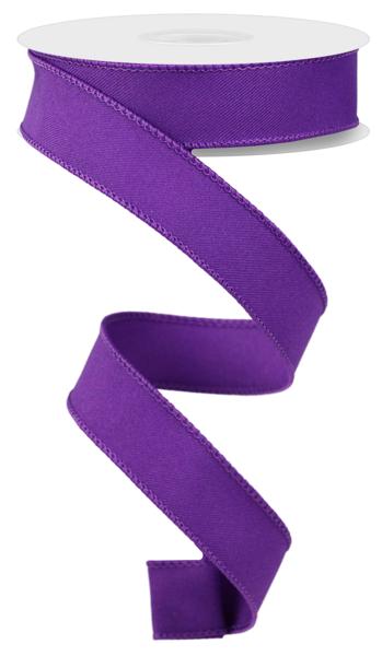 7/8" Diagonal Weave Fabric Ribbon: Purple - RGE720223 - The Wreath Shop