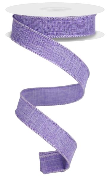 7/8" Lavender Royal Burlap Ribbon - 10Yds - RG727813 - The Wreath Shop