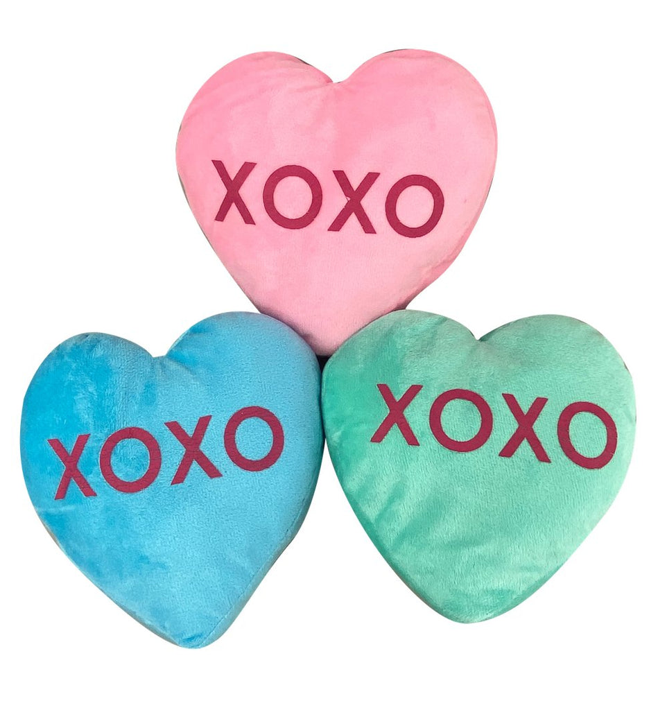 8" Plush XOXO Heart - 62989 - Blue - The Wreath Shop