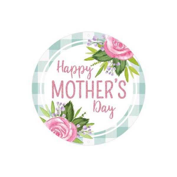 8" Round Happy Mother's Day Sign - MD0962 - The Wreath Shop