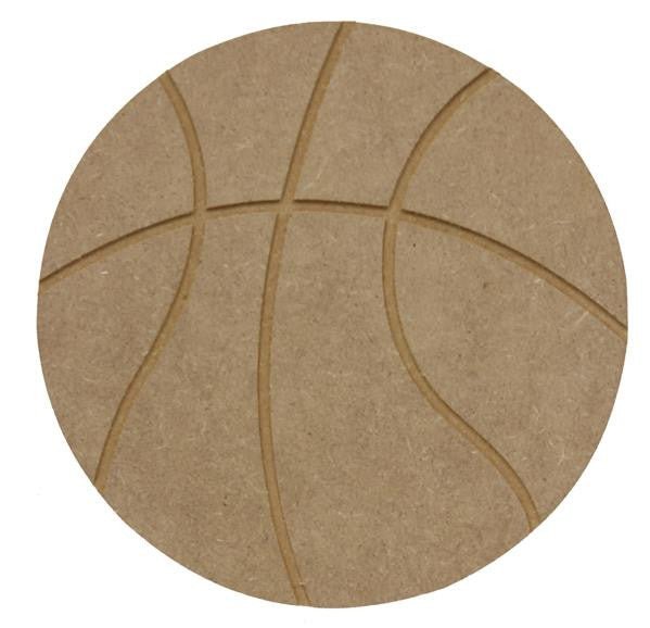 9" Wooden Basketball, Unfinished - AB2339 - The Wreath Shop