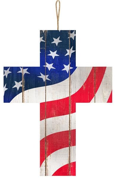 American Flag Cross - AP8216 - The Wreath Shop