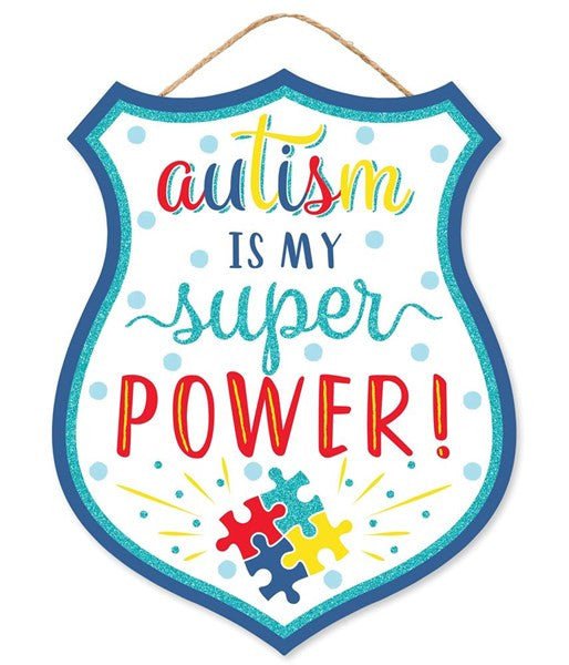 Autism Badge Sign - AP8918 - The Wreath Shop