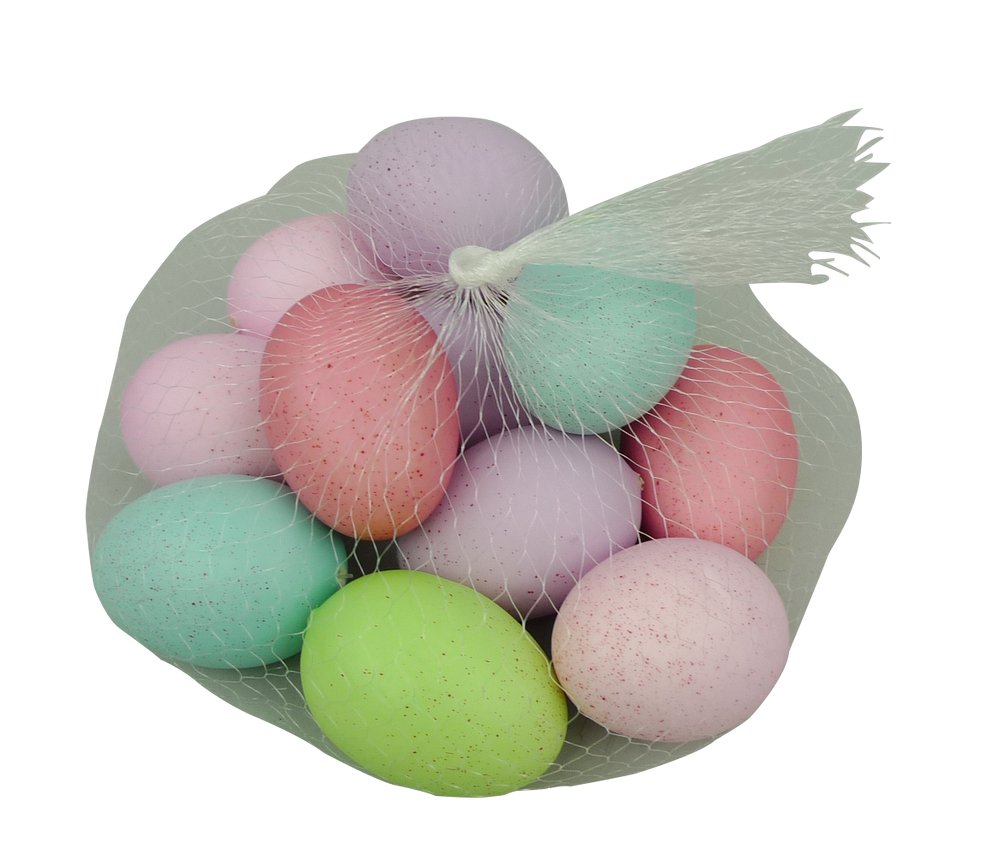 Bag of 12 Solid Speckle Easter Eggs - 62942EAS - The Wreath Shop