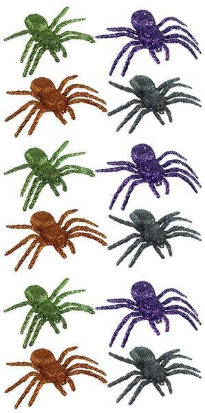 Bag of 3" Glitter Spiders (12) - HH379999 - The Wreath Shop