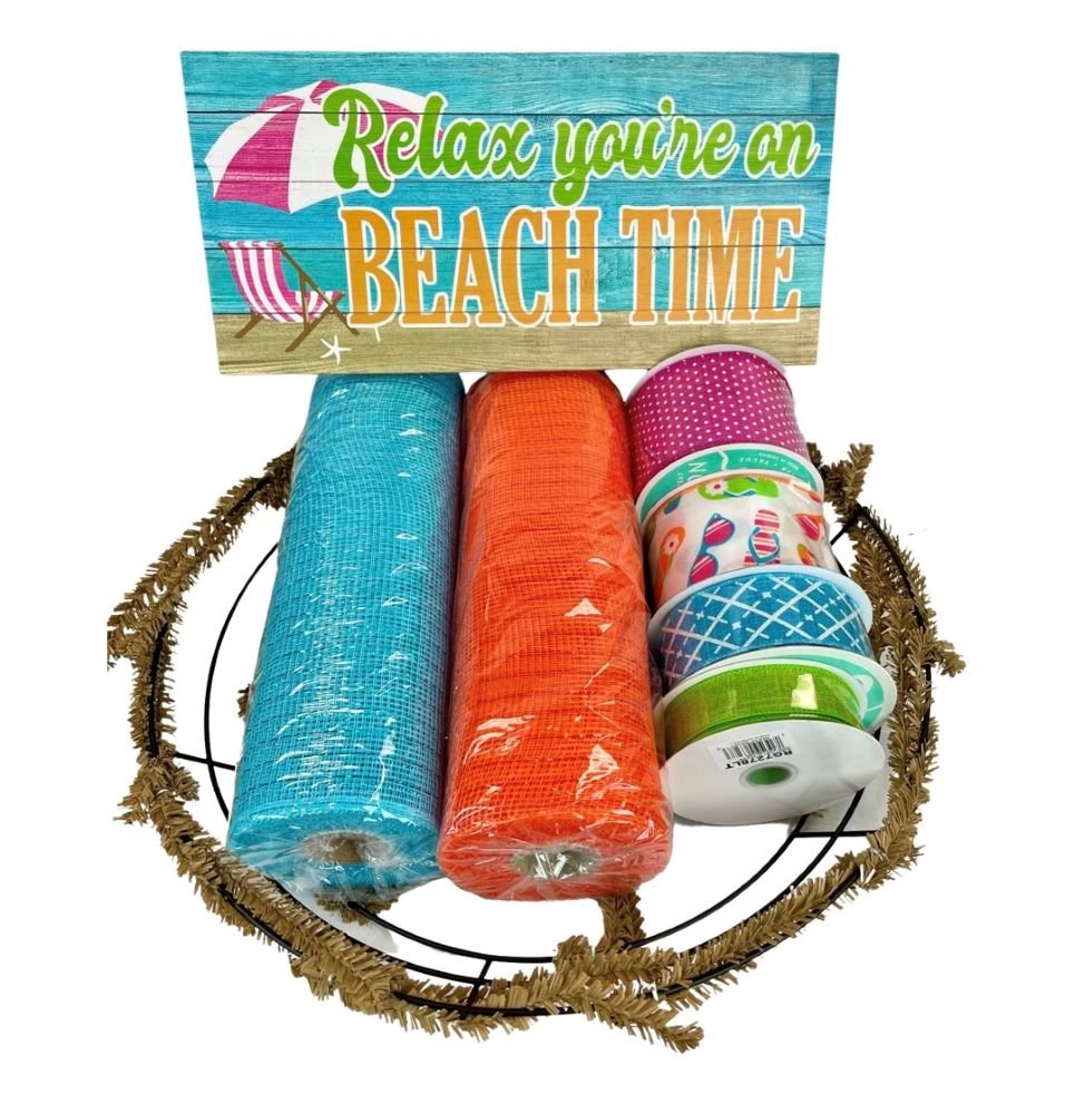 Beach Time Wreath Kit - Beach Time Wreath Kit - The Wreath Shop