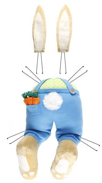 Blue Boy Bunny Bottom/Ears Kit - HE7136 - The Wreath Shop