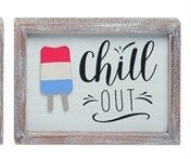Chill Out Popsicle Sign - A5302 - chill out - The Wreath Shop
