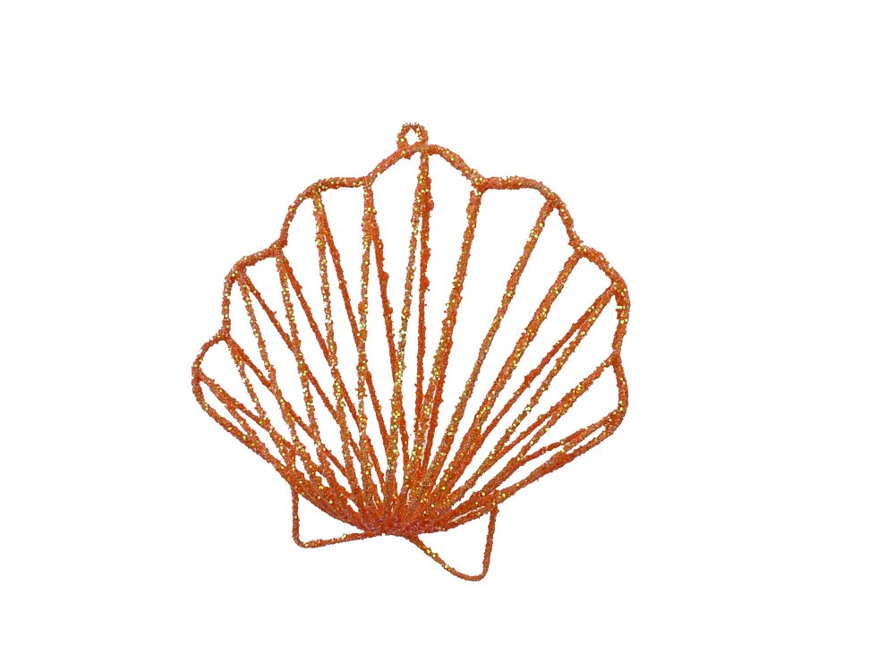Coral Shell Ornament - 6" - 62513CO - The Wreath Shop