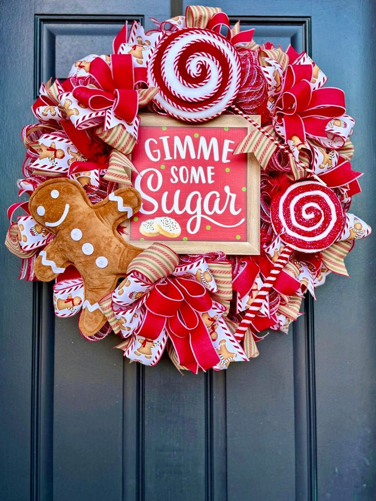 Gimme Some Sugar Christmas Wreath - Gimme Sugar Wreath - The Wreath Shop