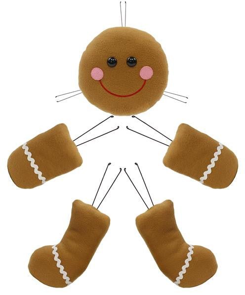 Gingerbread Man Decor Kit - XC6092 - The Wreath Shop