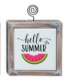 Hello Summer Watermelon Photo Clip Decor - A5464-hello summer - The Wreath Shop