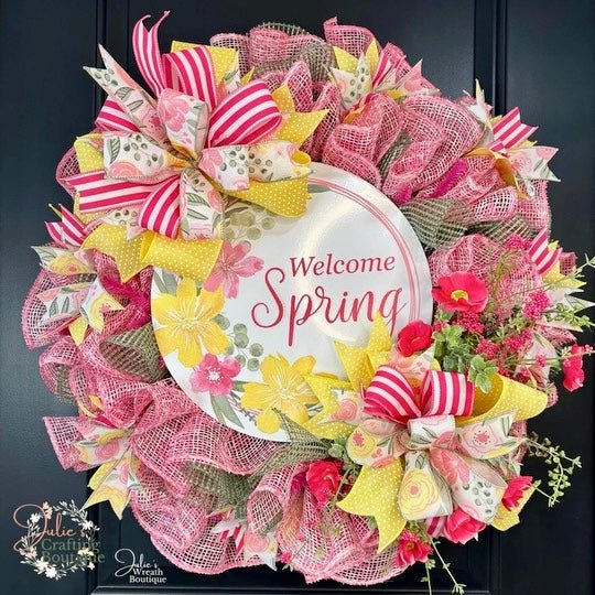 Julie's Crafting Boutique Welcome Spring Wreath Kit - Julie's Welcome Spring Kit - The Wreath Shop