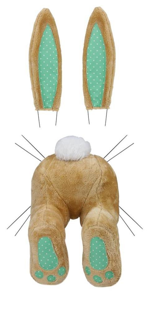 Lg Bunny Bottom/Ear Kit: Tan/Mint - HE725061 - The Wreath Shop