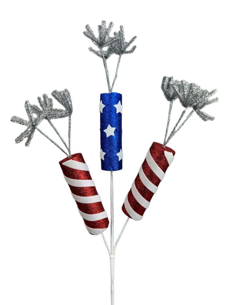 Patriotic Firecracker Spray - 29" - 74230RWB - The Wreath Shop