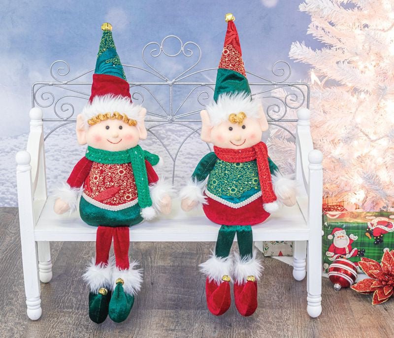Peppermint Pixie Elf Sitters - 11422 - The Wreath Shop