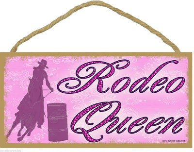 Pink Rodeo Queen Wooden Sign - SJT91368 - The Wreath Shop