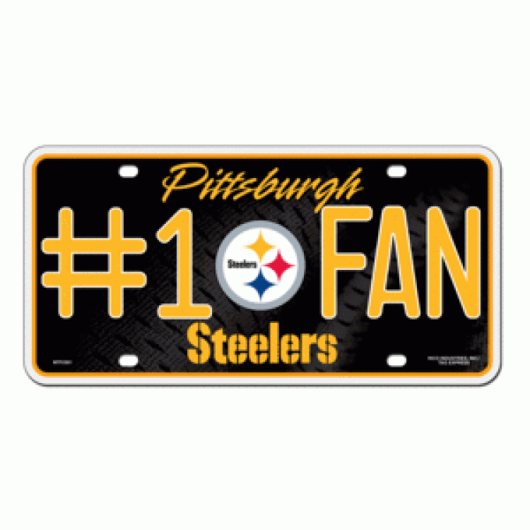 Pittsburgh Steelers Fan NFL Metal Plate - MTF2301 - The Wreath Shop